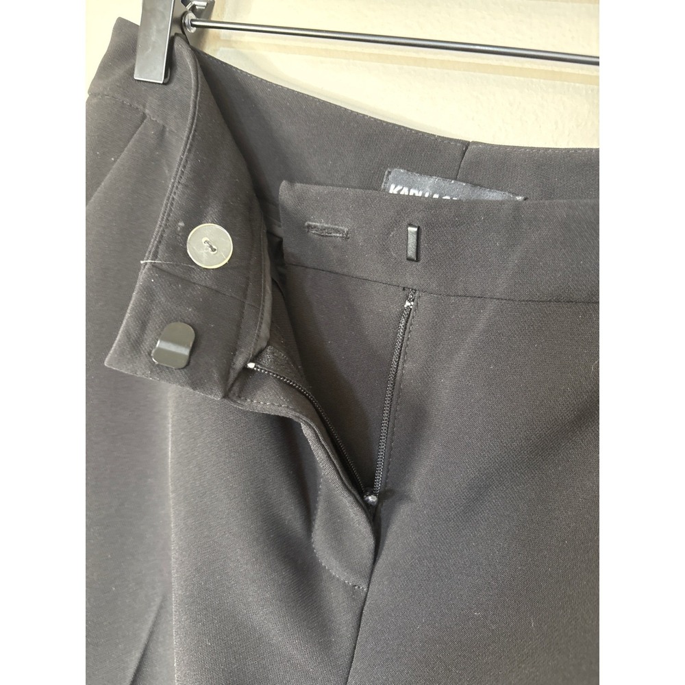 Karl Lagerfeld Paris Black Dress Pants Women's Size 4 Straight Leg Suit Trousers - Picture 4 of 7